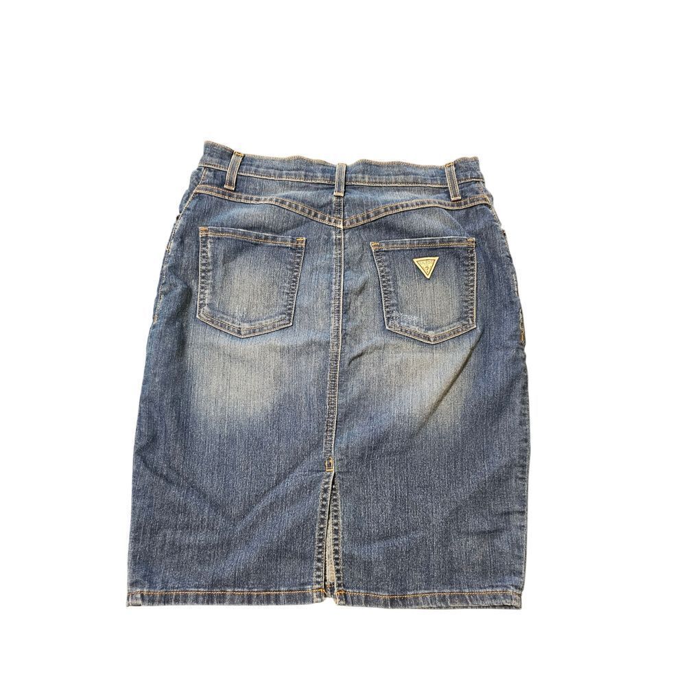 Guess Blue Knee-Length Pencil Skirt - Picture 2 of 6